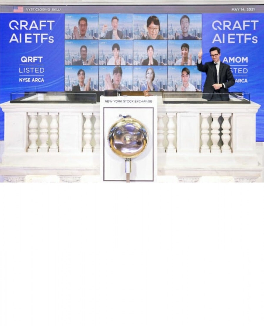 [Qraft Technologies] The operating amount of AI ETF that Qraft listed on NYSE surpassed ₩100B